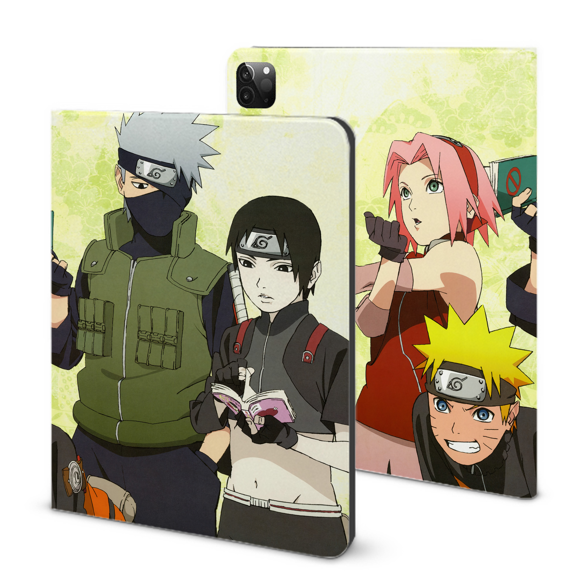 （画像用） NARUTO -ナルト- NARUTO -ナルト- 疾風伝 IPadケース ペンホルダー付き ブックスタイルデザイン